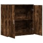 Aparador de madera de ingeniería roble ahumado 79x38x80 cm de vidaXL, Aparadores - Ref: Foro24-840517, Precio: 82,43 €, Descu...