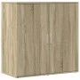 Aparador de madera de ingeniería roble Sonoma 79x38x80 cm de vidaXL, Aparadores - Ref: Foro24-840515, Precio: 82,81 €, Descue...