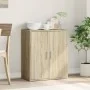 Aparador de madera de ingeniería roble Sonoma 79x38x80 cm de vidaXL, Aparadores - Ref: Foro24-840515, Precio: 82,81 €, Descue...