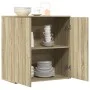 Aparador de madera de ingeniería roble Sonoma 79x38x80 cm de vidaXL, Aparadores - Ref: Foro24-840515, Precio: 82,81 €, Descue...