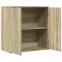 Aparador de madera de ingeniería roble Sonoma 79x38x80 cm de vidaXL, Aparadores - Ref: Foro24-840515, Precio: 82,81 €, Descue...