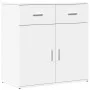 Aparador de madera de ingeniería blanco 79x38x80 cm de vidaXL, Aparadores - Ref: Foro24-840520, Precio: 110,10 €, Descuento: %