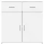 Aparador de madera de ingeniería blanco 79x38x80 cm de vidaXL, Aparadores - Ref: Foro24-840520, Precio: 110,10 €, Descuento: %