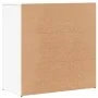 Aparador de madera de ingeniería blanco 79x38x80 cm de vidaXL, Aparadores - Ref: Foro24-840520, Precio: 110,10 €, Descuento: %
