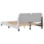 Estructura de cama cabecero cuero sintético blanco 120x200 cm de vidaXL, Camas y somieres - Ref: Foro24-3208171, Precio: 181,...
