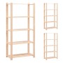 Estantería 5 niveles 3 unidades madera pino maciza 250 kg de vidaXL, Estanterías industriales - Ref: Foro24-3051114, Precio: ...