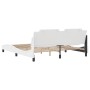 Estructura de cama cabecero cuero sintético blanco 180x200 cm de vidaXL, Camas y somieres - Ref: Foro24-3208199, Precio: 235,...
