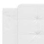 Estructura de cama cabecero cuero sintético blanco 180x200 cm de vidaXL, Camas y somieres - Ref: Foro24-3208199, Precio: 235,...