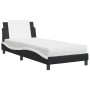 Cama con colchón cuero sintético negro y blanco 80x200 cm de vidaXL, Camas y somieres - Ref: Foro24-3208829, Precio: 253,72 €...