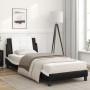 Cama con colchón cuero sintético negro y blanco 80x200 cm de vidaXL, Camas y somieres - Ref: Foro24-3208829, Precio: 253,72 €...