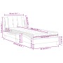 Cama con colchón cuero sintético negro y blanco 80x200 cm de vidaXL, Camas y somieres - Ref: Foro24-3208829, Precio: 253,72 €...