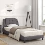 Cama con colchón cuero sintético gris 90x190 cm de vidaXL, Camas y somieres - Ref: Foro24-3208834, Precio: 256,86 €, Descuent...