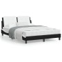 Cama con colchón cuero sintético negro y blanco 120x200 cm de vidaXL, Camas y somieres - Ref: Foro24-3208857, Precio: 396,53 ...