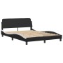 Cama con colchón cuero sintético negro y blanco 120x200 cm de vidaXL, Camas y somieres - Ref: Foro24-3208857, Precio: 396,53 ...