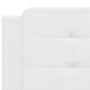 Cama con colchón cuero sintético blanco 160x200 cm de vidaXL, Camas y somieres - Ref: Foro24-3208874, Precio: 391,30 €, Descu...