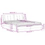 Cama con colchón cuero sintético blanco 160x200 cm de vidaXL, Camas y somieres - Ref: Foro24-3208874, Precio: 391,30 €, Descu...