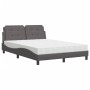 Cama con colchón cuero sintético gris 140x200 cm de vidaXL, Camas y somieres - Ref: Foro24-3208869, Precio: 377,54 €, Descuen...