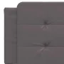 Cama con colchón cuero sintético gris 160x200 cm de vidaXL, Camas y somieres - Ref: Foro24-3208876, Precio: 396,09 €, Descuen...