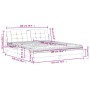 Cama con colchón cuero sintético blanco 180x200 cm de vidaXL, Camas y somieres - Ref: Foro24-3208881, Precio: 441,61 €, Descu...
