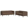 2-teilige Sofagarnitur aus braunem Stoff von vidaXL, Sofas - Ref: Foro24-3209246, Preis: 554,70 €, Rabatt: %