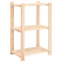 Estantería 3 niveles 2 unidades madera pino maciza 150 kg de vidaXL, Estanterías industriales - Ref: Foro24-3051121, Precio: ...