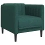 Juego de sofás 3 piezas tela verde oscuro de vidaXL, Sofás - Ref: Foro24-3209233, Precio: 855,68 €, Descuento: %