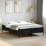 Estructura de cama madera de ingeniería y metal negro 140x200cm de vidaXL, Camas y somieres - Ref: Foro24-3279797, Precio: 15...