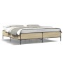 Estructura cama madera ingeniería metal roble Sonoma 180x200 cm de vidaXL, Camas y somieres - Ref: Foro24-3279783, Precio: 15...