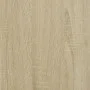 Sonoma oak metal engineered wood bed frame 140x190 cm by vidaXL, Beds and slatted bases - Ref: Foro24-3279898, Price: 134,14 ...