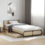 Cama con cajones madera ingeniería roble Sonoma 90x200 cm de vidaXL, Camas y somieres - Ref: Foro24-3279968, Precio: 156,76 €...
