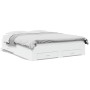 Cama con cajones madera de ingeniería blanco 140x200 cm de vidaXL, Camas y somieres - Ref: Foro24-3280384, Precio: 179,56 €, ...