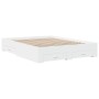 Cama con cajones madera de ingeniería blanco 140x200 cm de vidaXL, Camas y somieres - Ref: Foro24-3280384, Precio: 179,56 €, ...