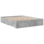 Cama con cajones madera ingeniería gris hormigón 160x200 cm de vidaXL, Camas y somieres - Ref: Foro24-3280373, Precio: 200,48...