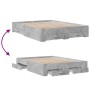 Cama con cajones madera ingeniería gris hormigón 160x200 cm de vidaXL, Camas y somieres - Ref: Foro24-3280373, Precio: 200,48...