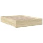 Cama con cajones madera ingeniería roble Sonoma 140x200 cm de vidaXL, Camas y somieres - Ref: Foro24-3280386, Precio: 172,06 ...