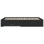 Black engineered wood bed with drawers 140x190 cm by vidaXL, Beds and slatted bases - Ref: Foro24-3280399, Price: 174,87 €, D...
