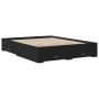 Estructura cama con cajones madera ingeniería negra 160x200 cm de vidaXL, Camas y somieres - Ref: Foro24-3280371, Precio: 183...