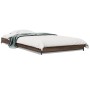 Estructura cama madera ingeniería metal roble marrón 90x200 cm de vidaXL, Camas y somieres - Ref: Foro24-845180, Precio: 71,0...