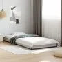 Sonoma gray metal engineered wood bed frame 75x190 cm by vidaXL, Beds and slatted bases - Ref: Foro24-845189, Price: 55,10 €,...