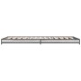Estructura cama madera ingeniería metal gris Sonoma 75x190 cm de vidaXL, Camas y somieres - Ref: Foro24-845189, Precio: 55,66...