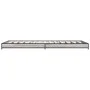 Sonoma gray metal engineered wood bed frame 75x190 cm by vidaXL, Beds and slatted bases - Ref: Foro24-845189, Price: 55,10 €,...