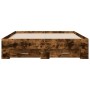 Cama con cajones madera de ingeniería roble ahumado 120x190 cm de vidaXL, Camas y somieres - Ref: Foro24-3280416, Precio: 176...