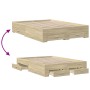 Cama con cajones madera de ingeniería roble Sonoma 120x190 cm de vidaXL, Camas y somieres - Ref: Foro24-3280414, Precio: 181,...