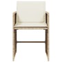 Sillas de jardín con cojines 4 uds ratán sintético beige de vidaXL, Sillas de jardín - Ref: Foro24-4007459, Precio: 166,81 €,...