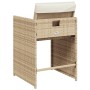 Sillas de jardín con cojines 4 uds ratán sintético beige de vidaXL, Sillas de jardín - Ref: Foro24-4007459, Precio: 166,81 €,...