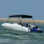 Bimini top with 2 arches black 178x138x96 cm by vidaXL, Boat storage covers - Ref: Foro24-94796, Price: 98,43 €, Discount: %