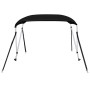 Toldo bimini de 2 arcos negro 178x138x96 cm de vidaXL, Cubiertas para almacenamiento de barcas - Ref: Foro24-94796, Precio: 1...