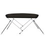 Toldo bimini de 2 arcos negro 178x138x96 cm de vidaXL, Cubiertas para almacenamiento de barcas - Ref: Foro24-94796, Precio: 1...