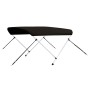 Toldo bimini de 2 arcos negro 178x138x96 cm de vidaXL, Cubiertas para almacenamiento de barcas - Ref: Foro24-94796, Precio: 1...