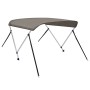 Toldo bimini de 2 arcos gris 179x156x93 cm de vidaXL, Cubiertas para almacenamiento de barcas - Ref: Foro24-94794, Precio: 12...